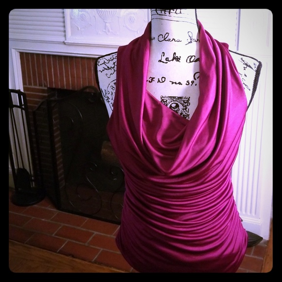 Express Tops - Express Ruched Sleeveless Top